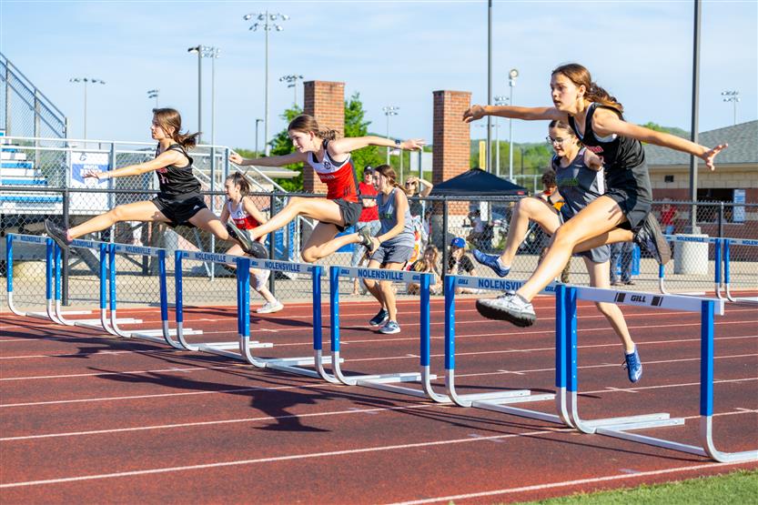 Students run track